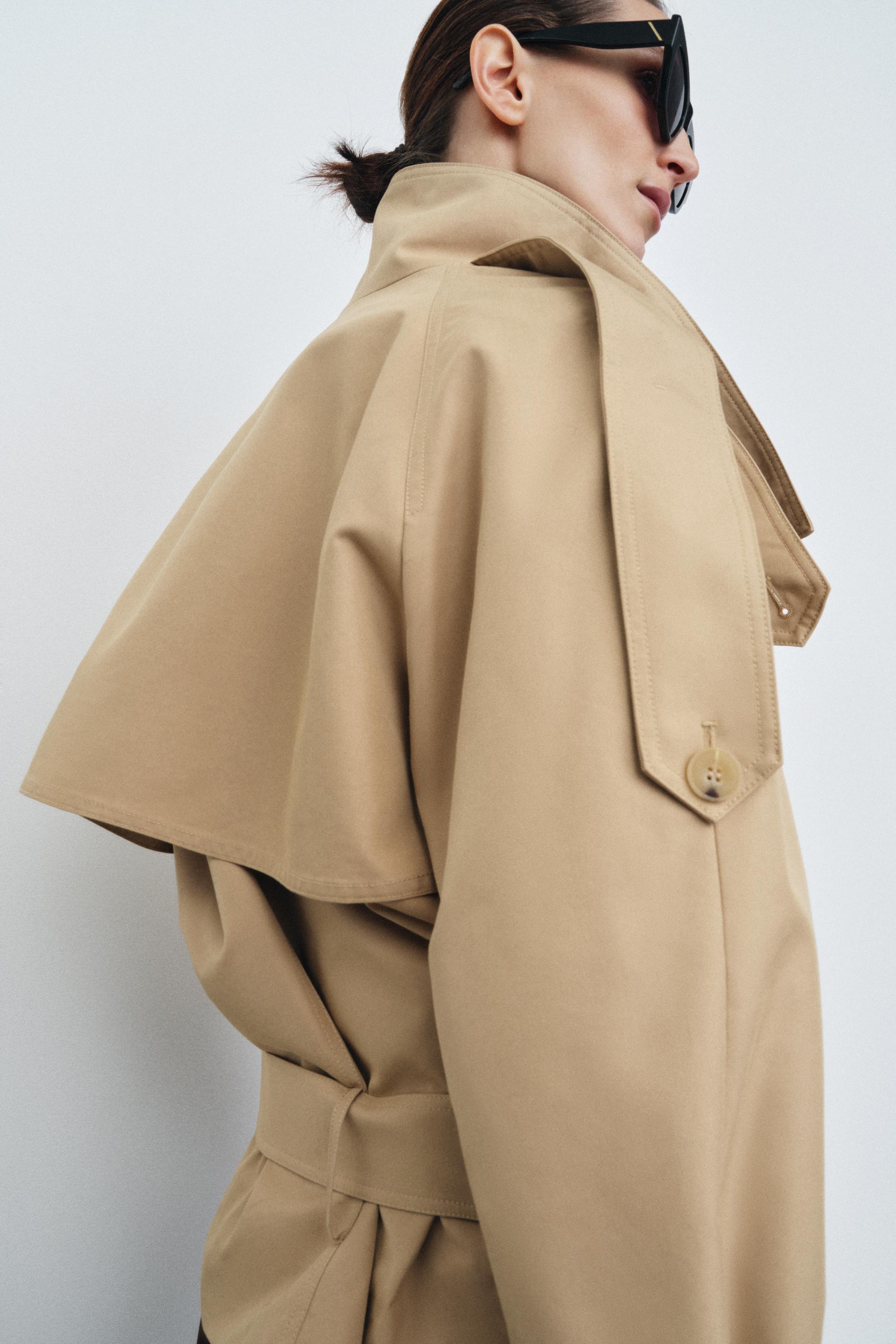 SHORT HIGH NECK TRENCH COAT ZW COLLECTION
